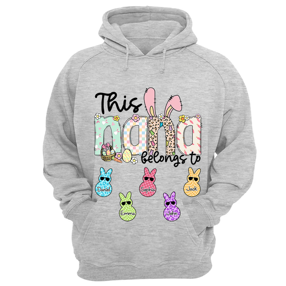 This NaNa belong to, Personalized Grandma Peeps Easter Shirt, Custom Grandma And Kids T1807 VH01