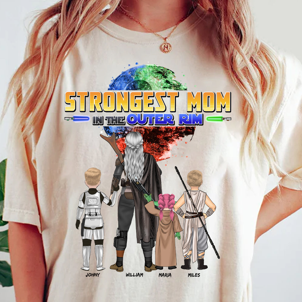 Strongest Mom In The Outer Rim - Personalized Shirt For Mom Vr2 Nh00