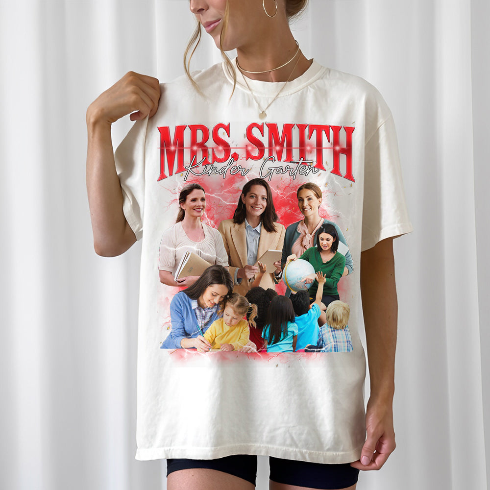 Vintage Bootleg Custom Teacher Face Shirt - KT810