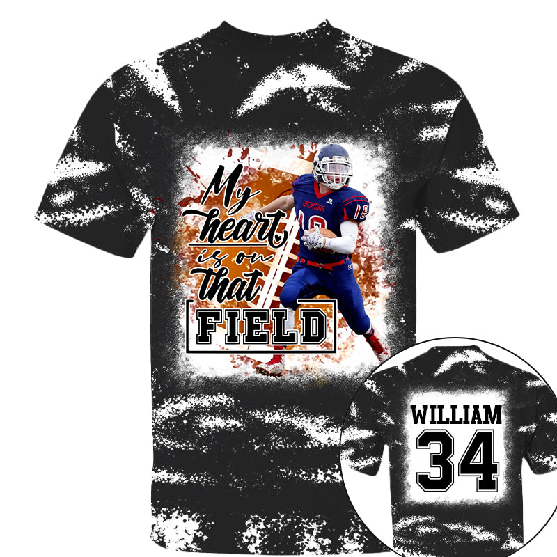 My Heart Is On That Field Personalized Game Day Football Shirt Ph99 Tu20