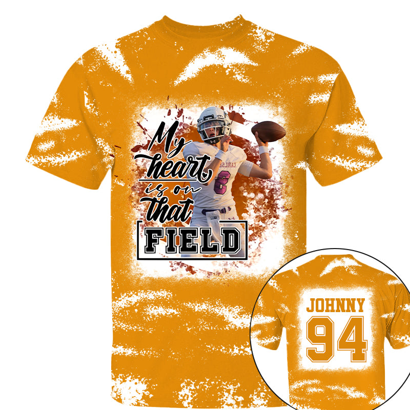 My Heart Is On That Field Personalized Game Day Football Shirt Ph99 Tu20