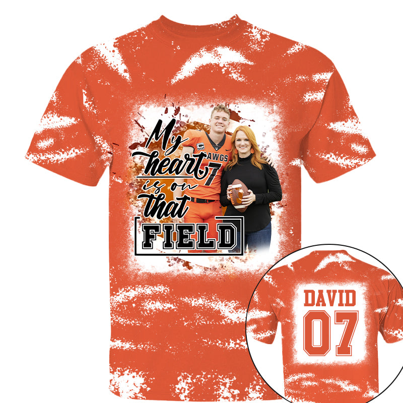 My Heart Is On That Field Personalized Game Day Football Shirt Ph99 Tu20