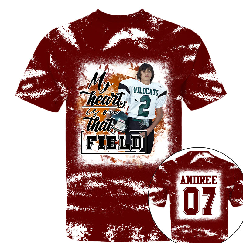My Heart Is On That Field Personalized Game Day Football Shirt Ph99 Tu20