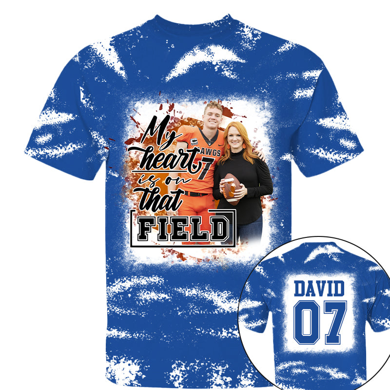 My Heart Is On That Field Personalized Game Day Football Shirt Ph99 Tu20