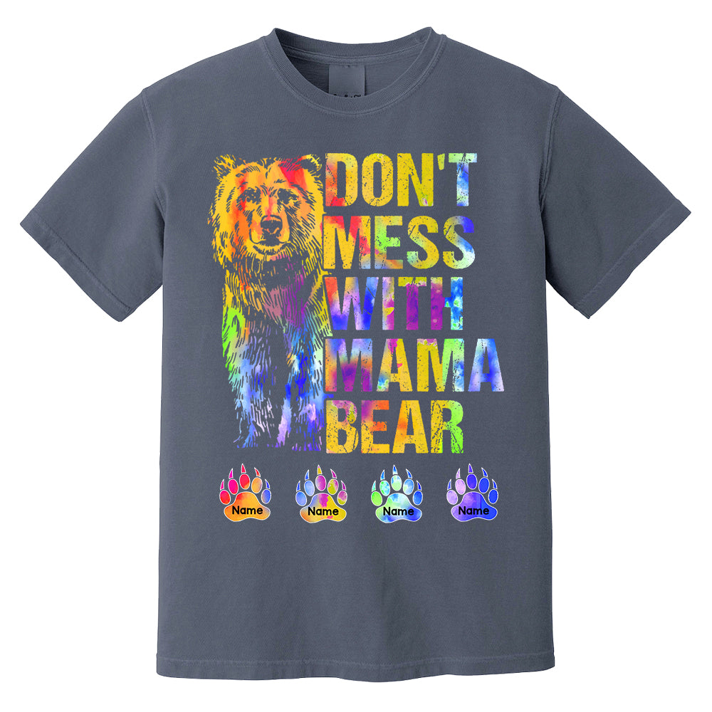 Don't Mess With Mama Bear Personalized Shirt For Grandma Pa00