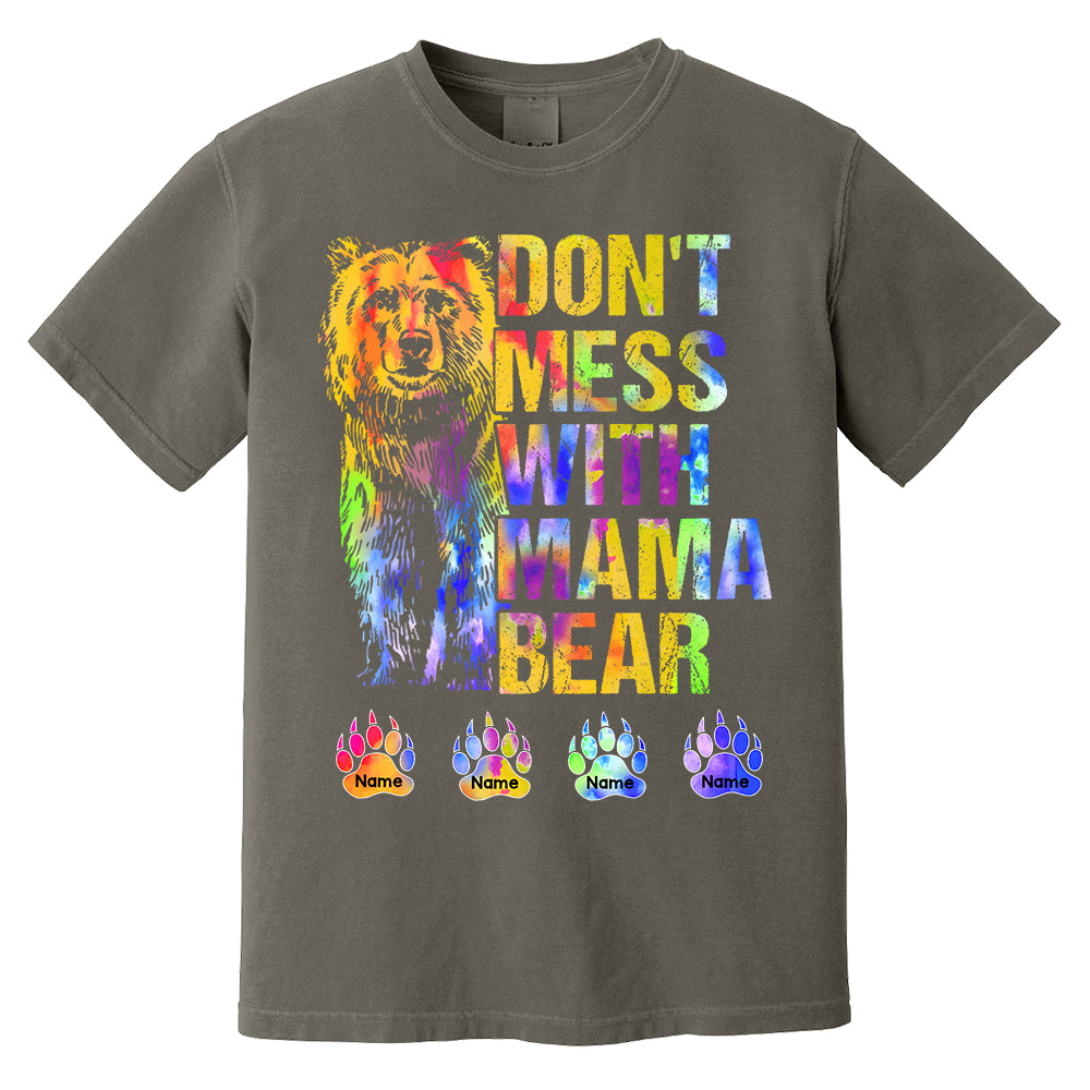 Don't Mess With Mama Bear Personalized Shirt For Grandma Pa00