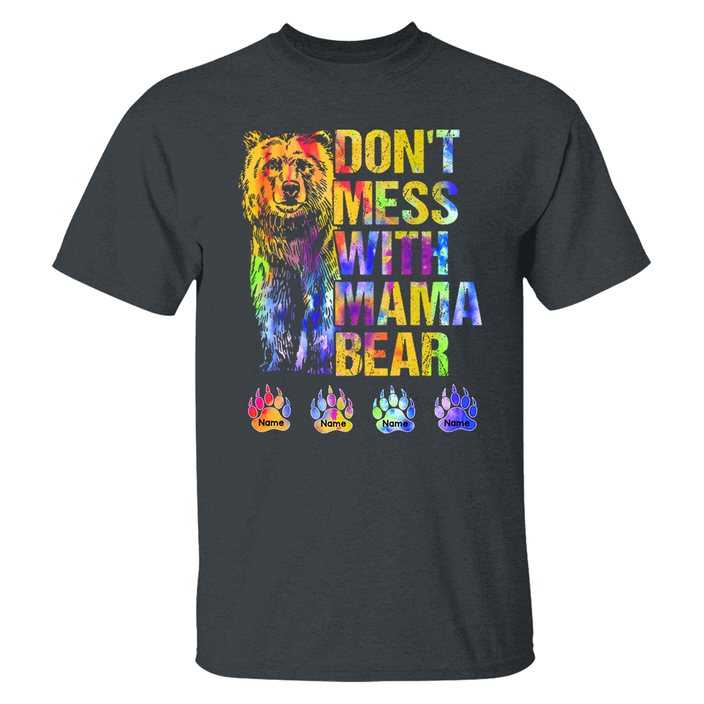 Don't Mess With Mama Bear Personalized Shirt For Grandma Pa00