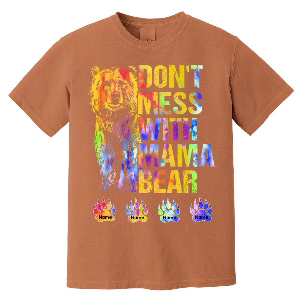 Don't Mess With Mama Bear Personalized Shirt For Grandma Pa00