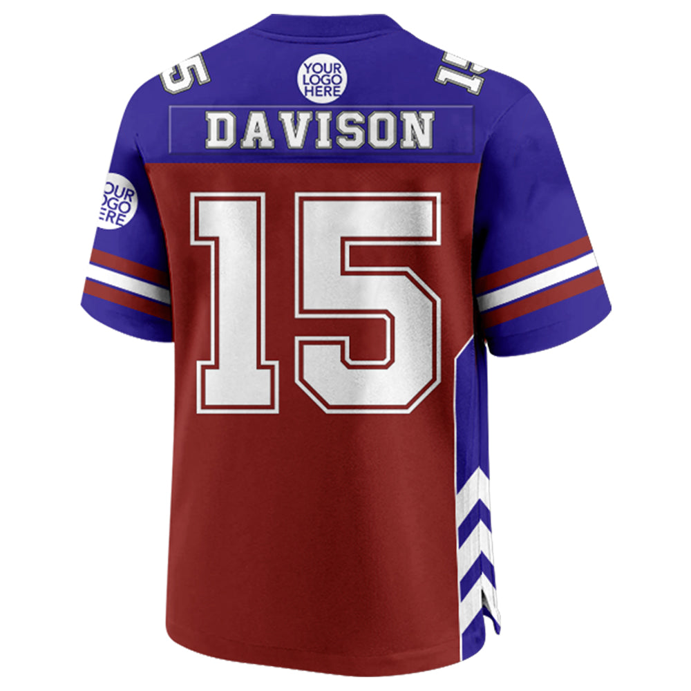 Custom Photo Football Game Day Football Jersey Gift For Football Lovers - Personalized Gift For Football Player