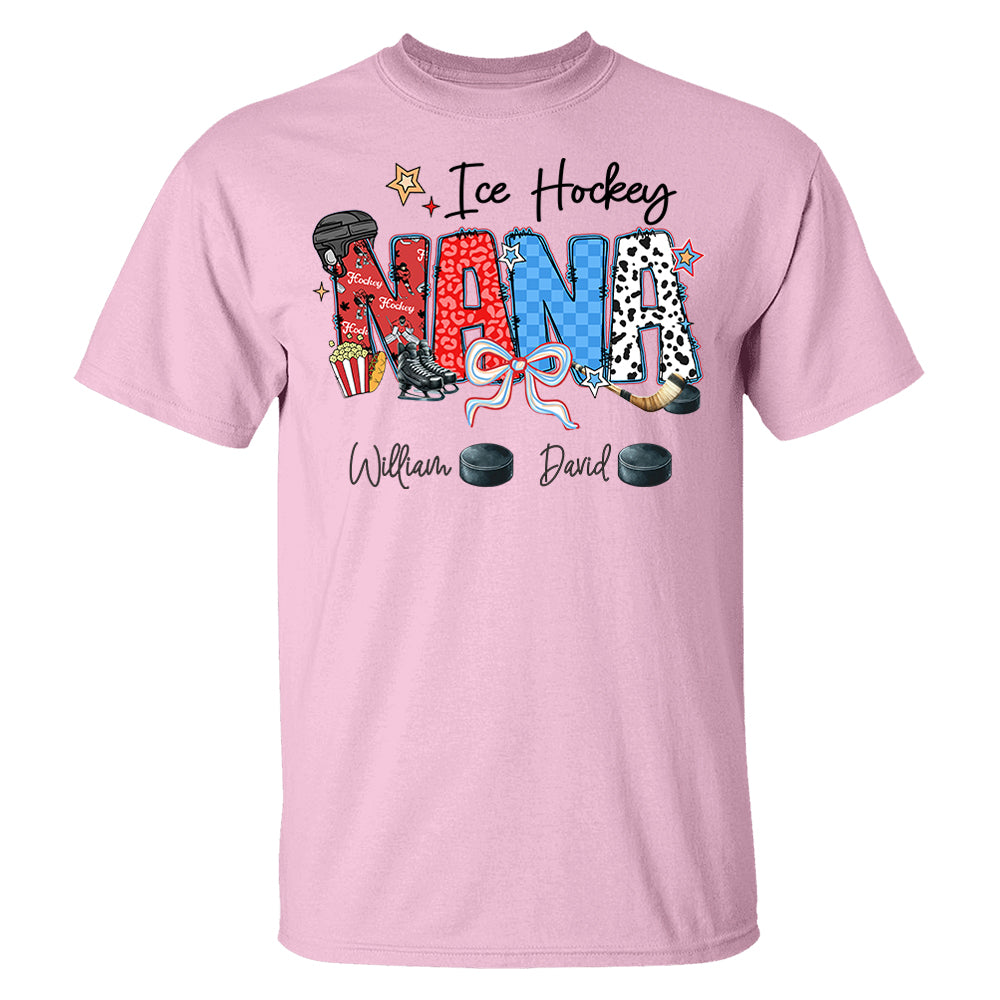 Ice Hockey Mama - Personalized Shirt Gift For Grandma