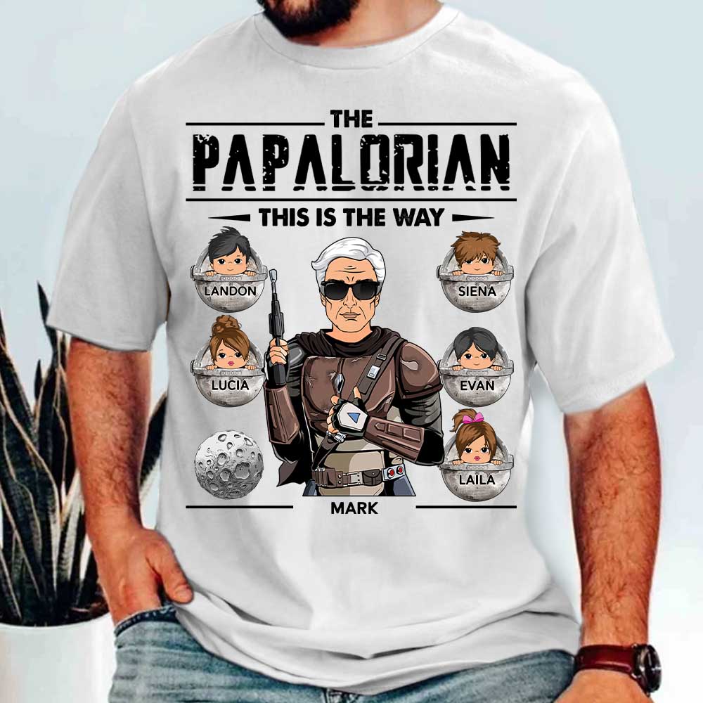 The Grandpalorian This Is The Way T-Shirt: Unique Father's Day Gift for Grandpa