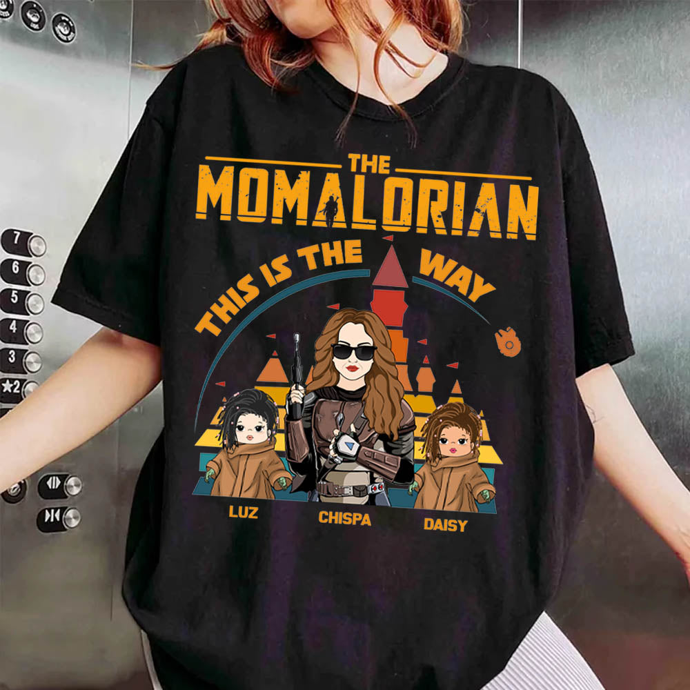 The Momalorian This Is The Way - Personalized Shirt For Mom Dad