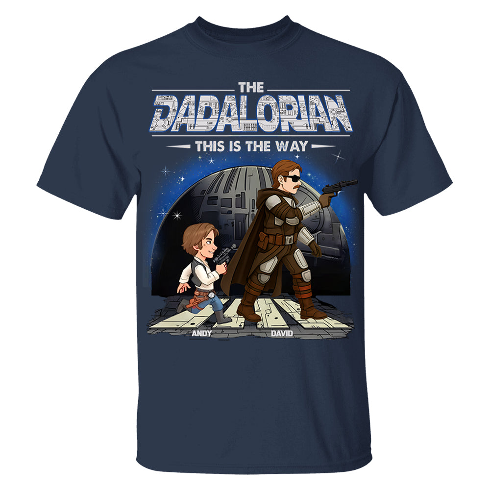 The Dadalorian This Is The Way - Personalized Shirt Gift For Dad Hv01