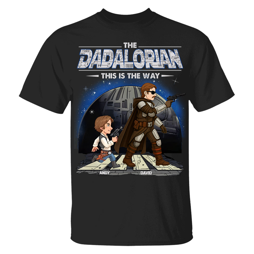 The Dadalorian This Is The Way - Personalized Shirt Gift For Dad Hv01