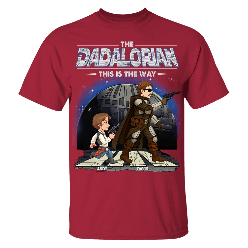 The Dadalorian This Is The Way - Personalized Shirt Gift For Dad Hv01