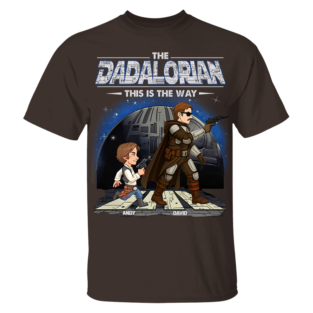 The Dadalorian This Is The Way - Personalized Shirt Gift For Dad Hv01
