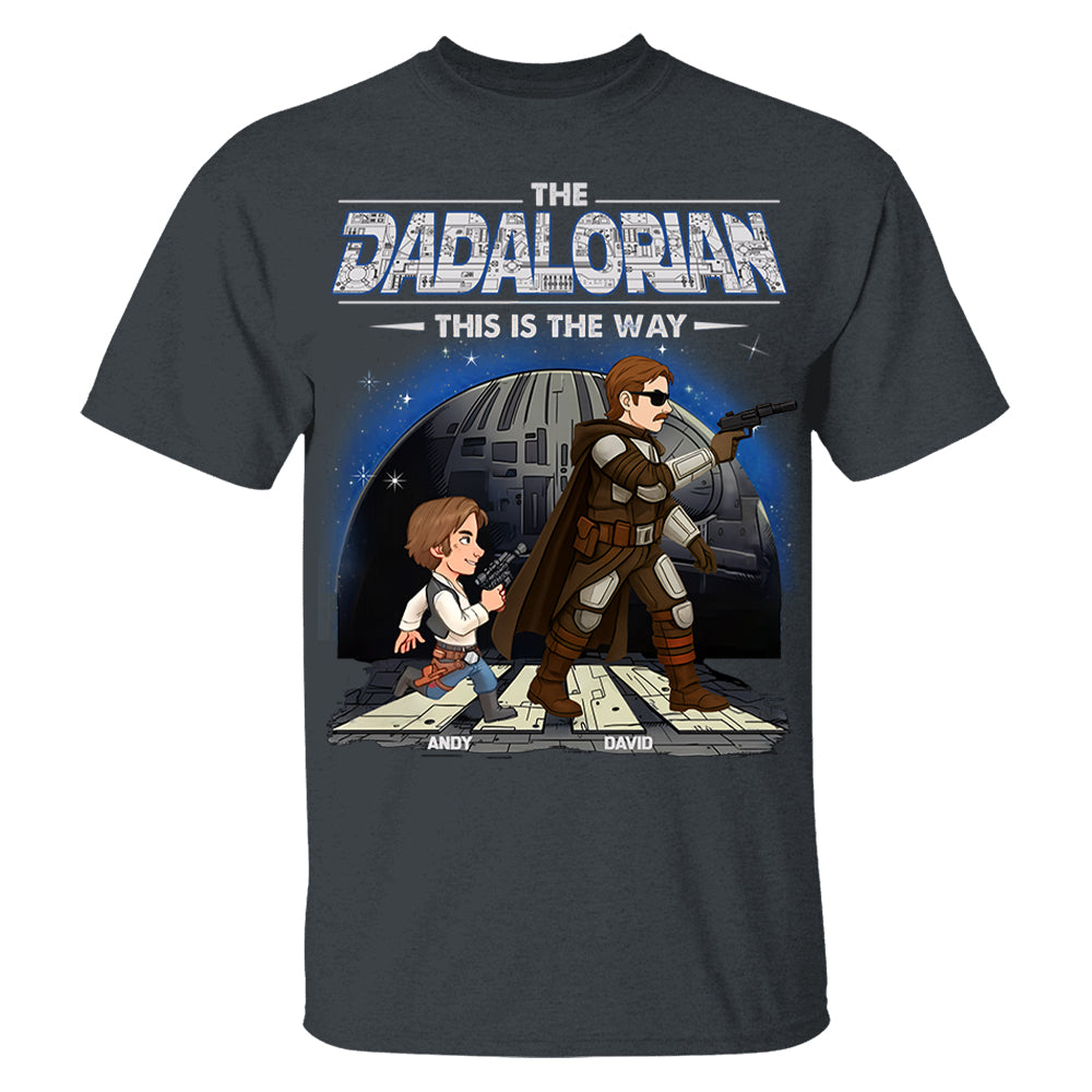 The Dadalorian This Is The Way - Personalized Shirt Gift For Dad Hv01