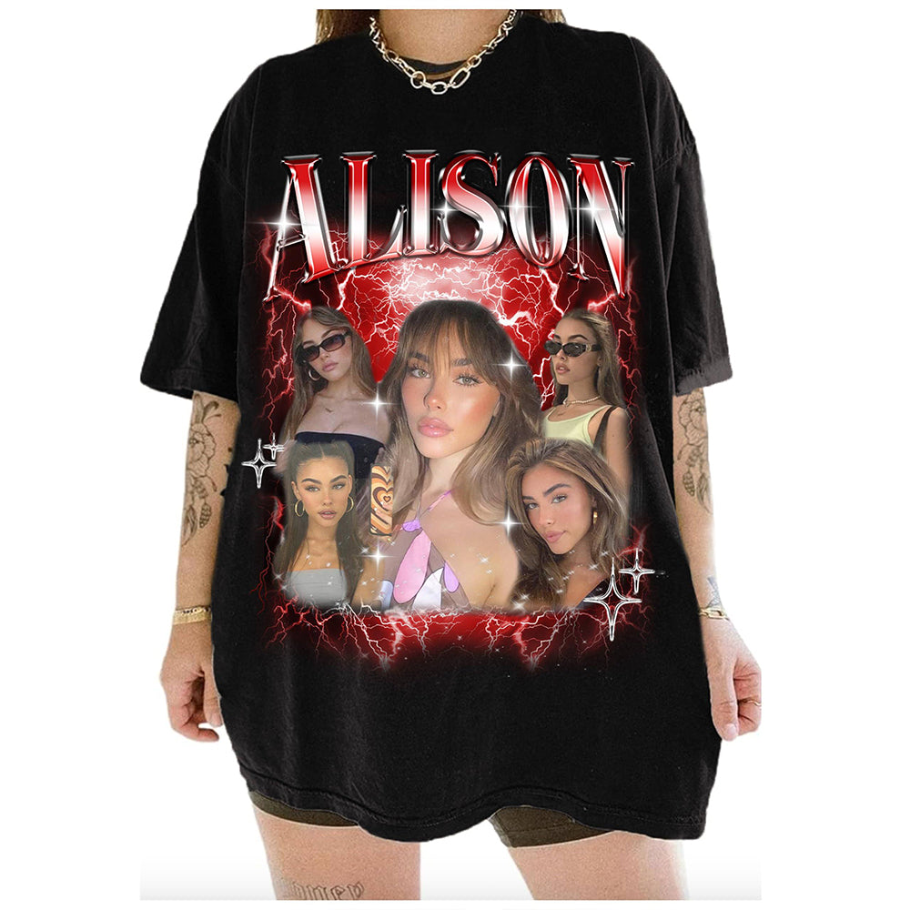 Personalized Bootleg Rap Shirts for Girlfriend & Boyfriend, Custom Tee with Face Photo