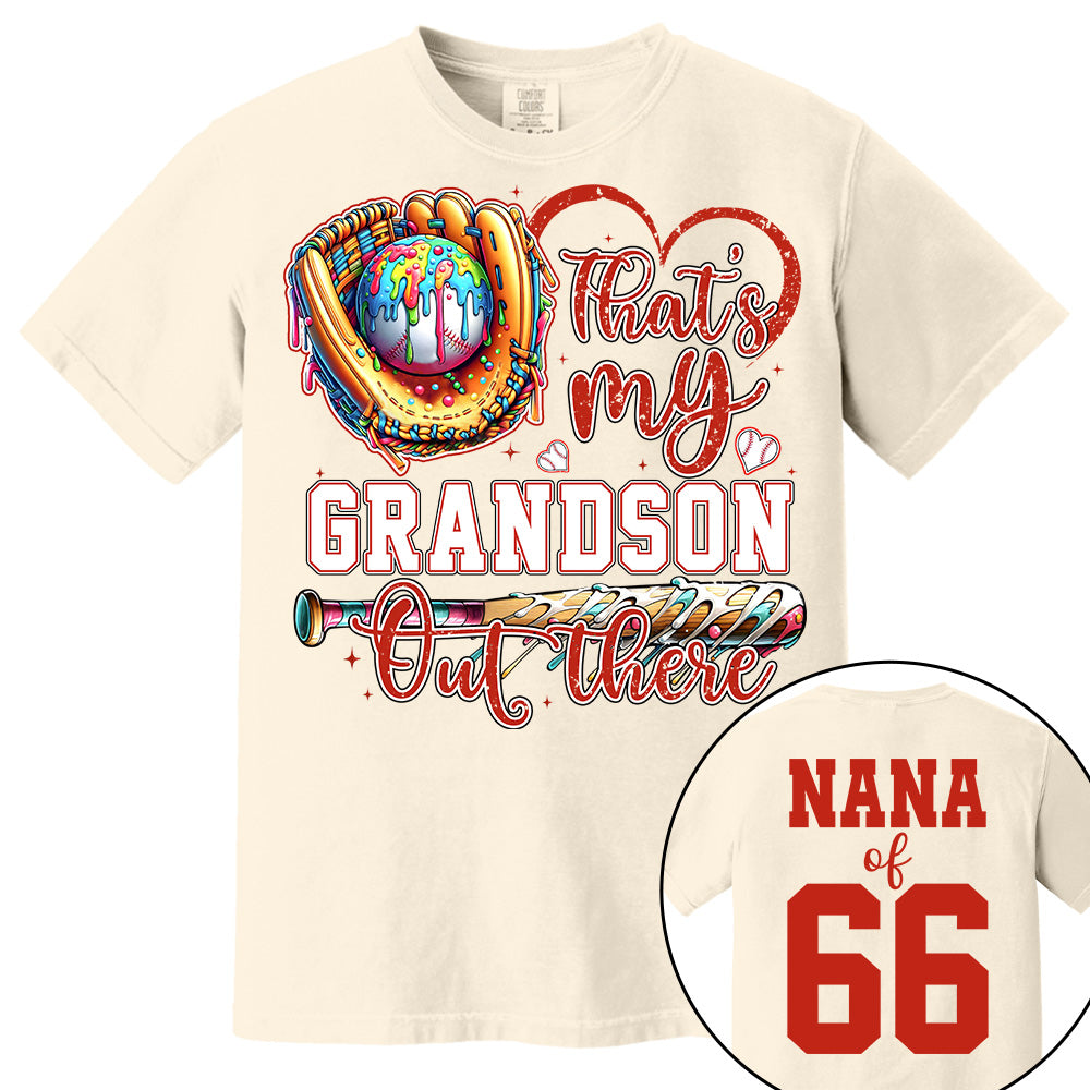 That's My Grandson Out There - Personalized Baseball Shirt, Gift for Baseball Lover A2110 Li29