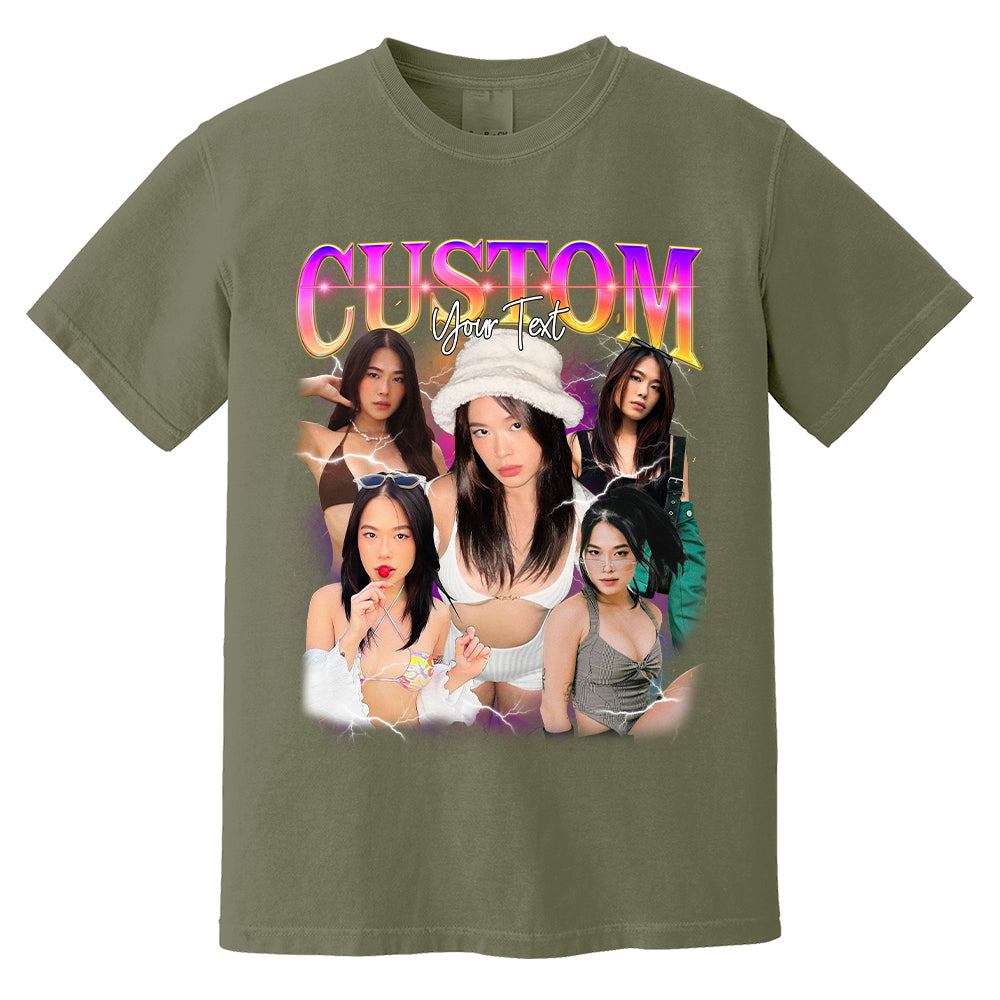 Custom Girlfriend Shirt, Boyfriend Shirt, Photo Husband, Wife Shirt, Bachelorette Surprise, Personalized Birthday Bootleg Gift, Custom Shirt