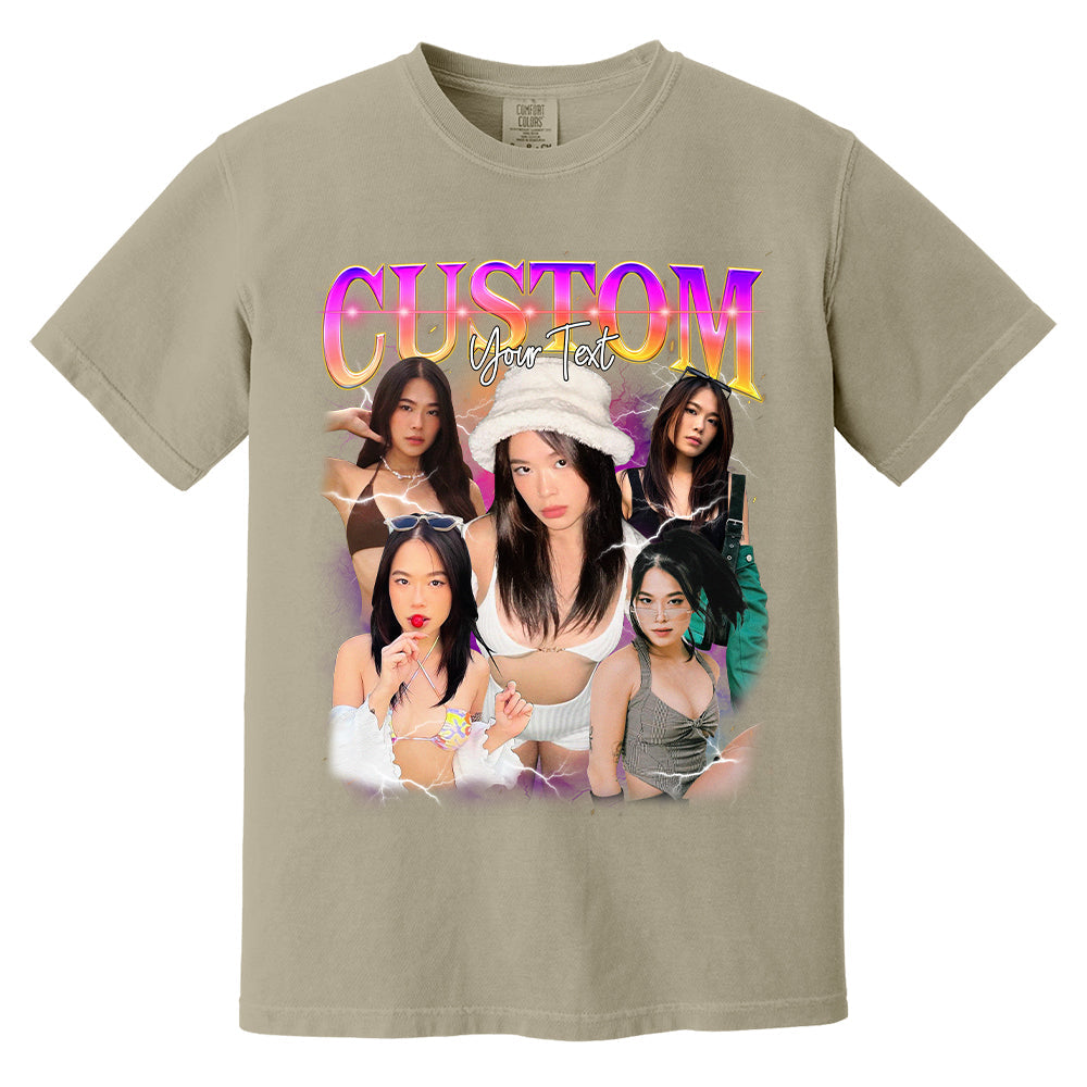 Custom Girlfriend Shirt, Boyfriend Shirt, Photo Husband, Wife Shirt, Bachelorette Surprise, Personalized Birthday Bootleg Gift, Custom Shirt