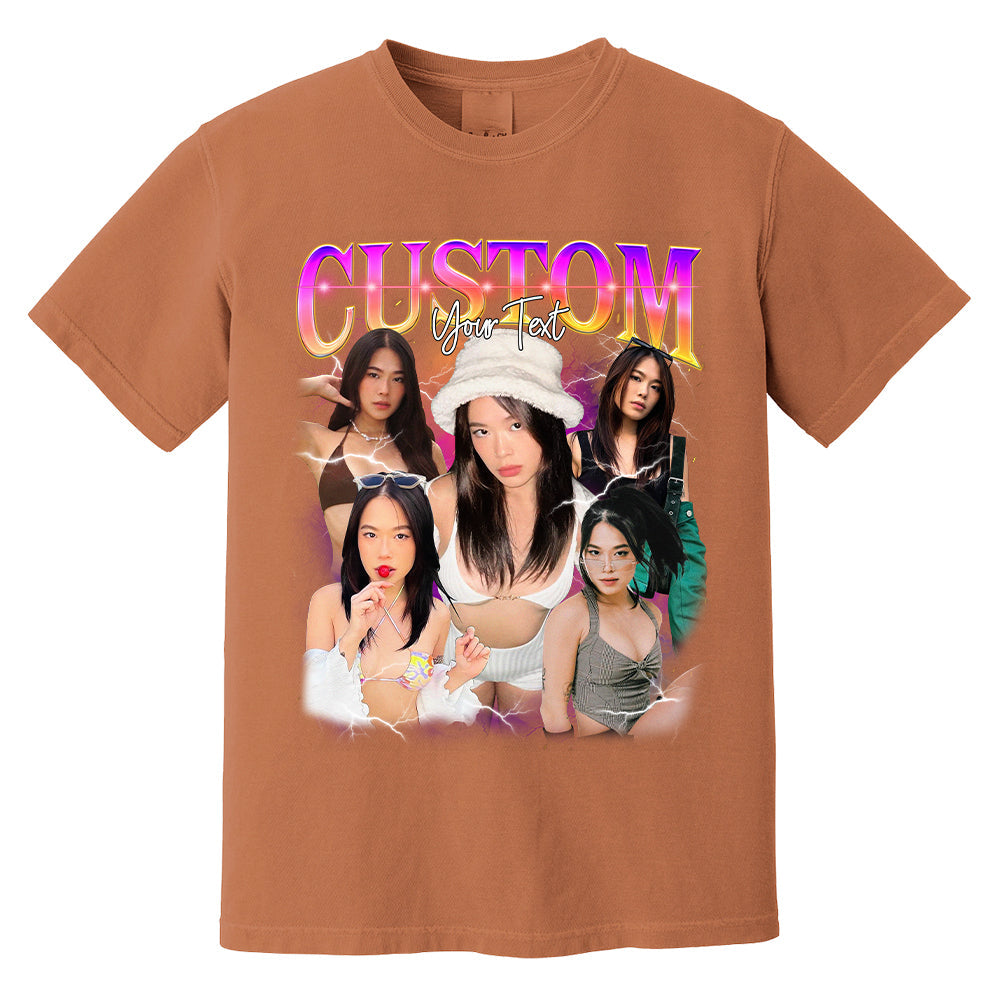 Custom Girlfriend Shirt, Boyfriend Shirt, Photo Husband, Wife Shirt, Bachelorette Surprise, Personalized Birthday Bootleg Gift, Custom Shirt
