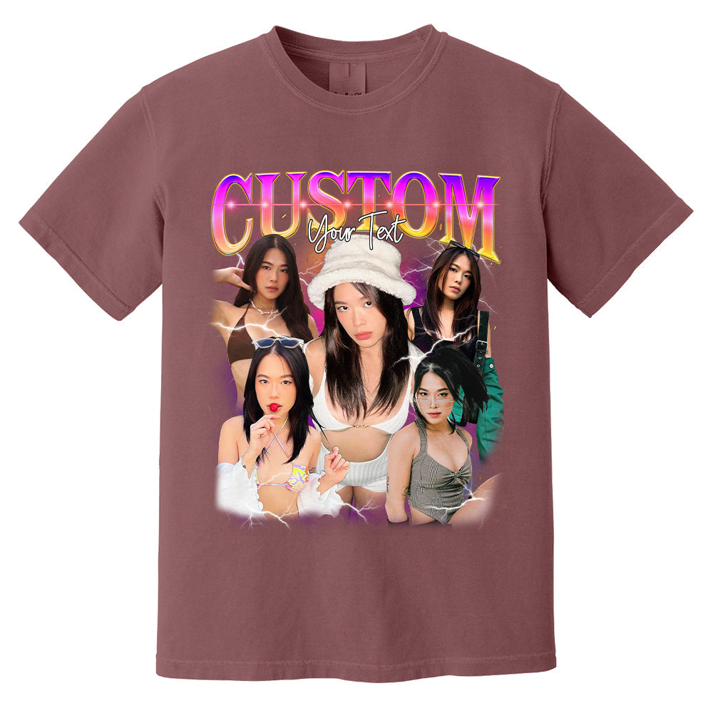 Custom Girlfriend Shirt, Boyfriend Shirt, Photo Husband, Wife Shirt, Bachelorette Surprise, Personalized Birthday Bootleg Gift, Custom Shirt
