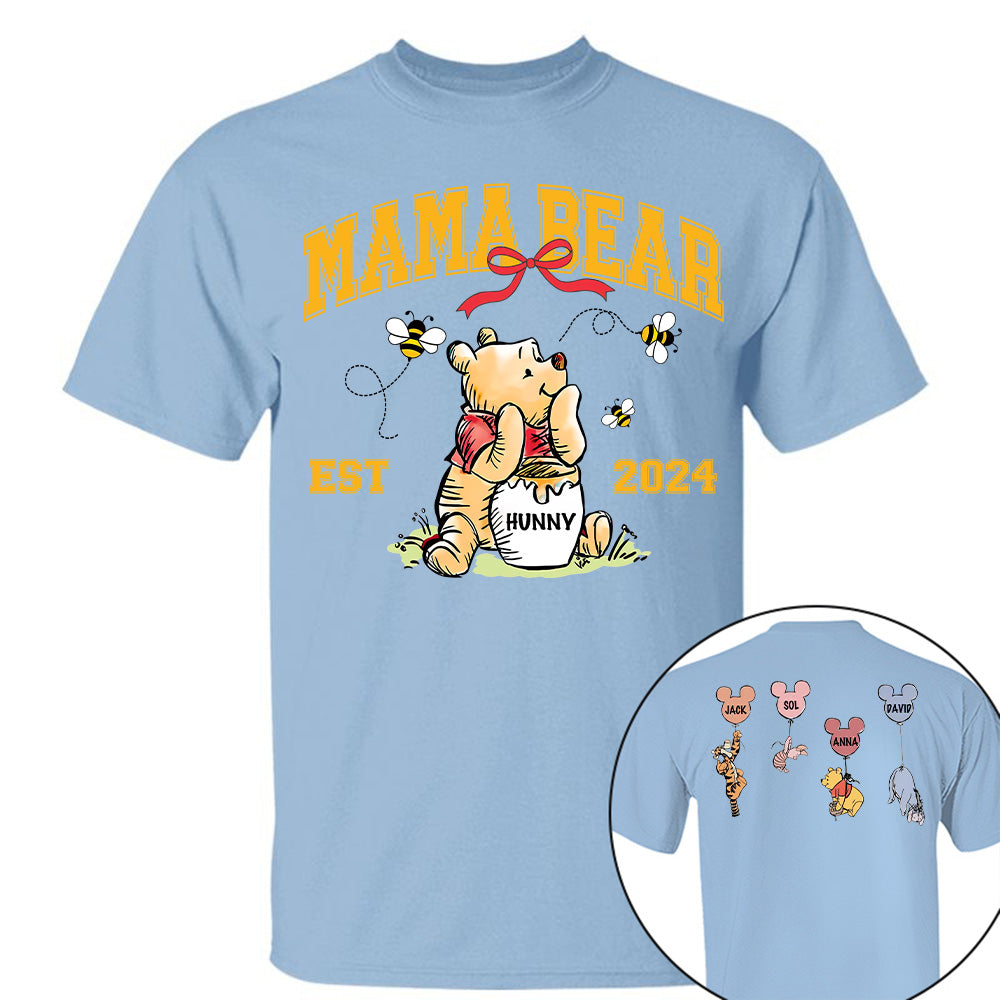 Mama Bear - New Mom Shirt - Mother's Day - Custom Nickname and Kid T1807 Tu20