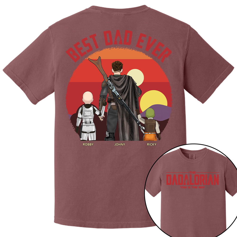 The Dadalorian This Is The Way, Best Dad Ever - Personalized Shirt Gift For Dad HIXX