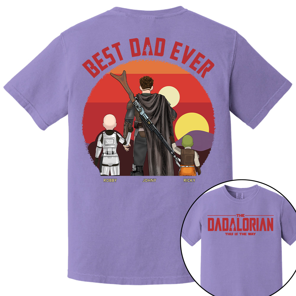The Dadalorian This Is The Way, Best Dad Ever - Personalized Shirt Gift For Dad HIXX