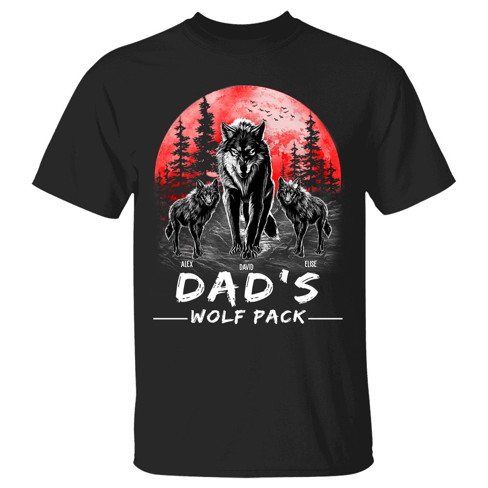 Dad Wolf Pack Personalized Shirt Nh00