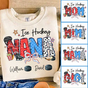 Ice Hockey Mama - Personalized Shirt Gift For Grandma
