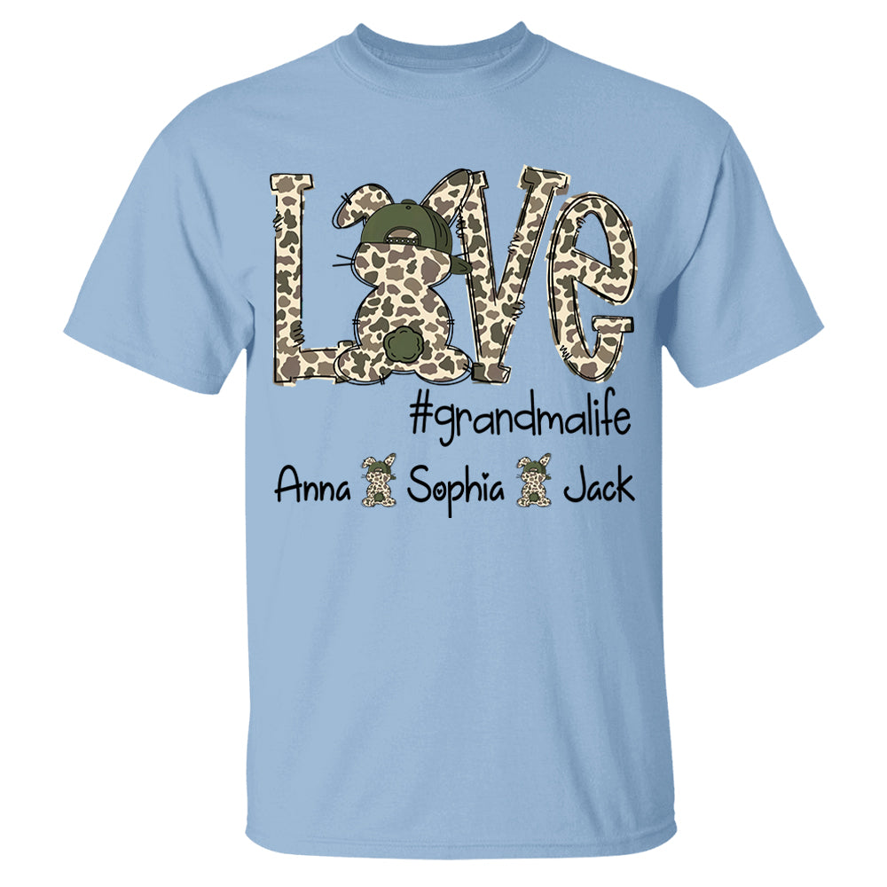 Personalized Love Easter Bunny Grandma, Gift For Easter Day T-Shirt T1807 VH01