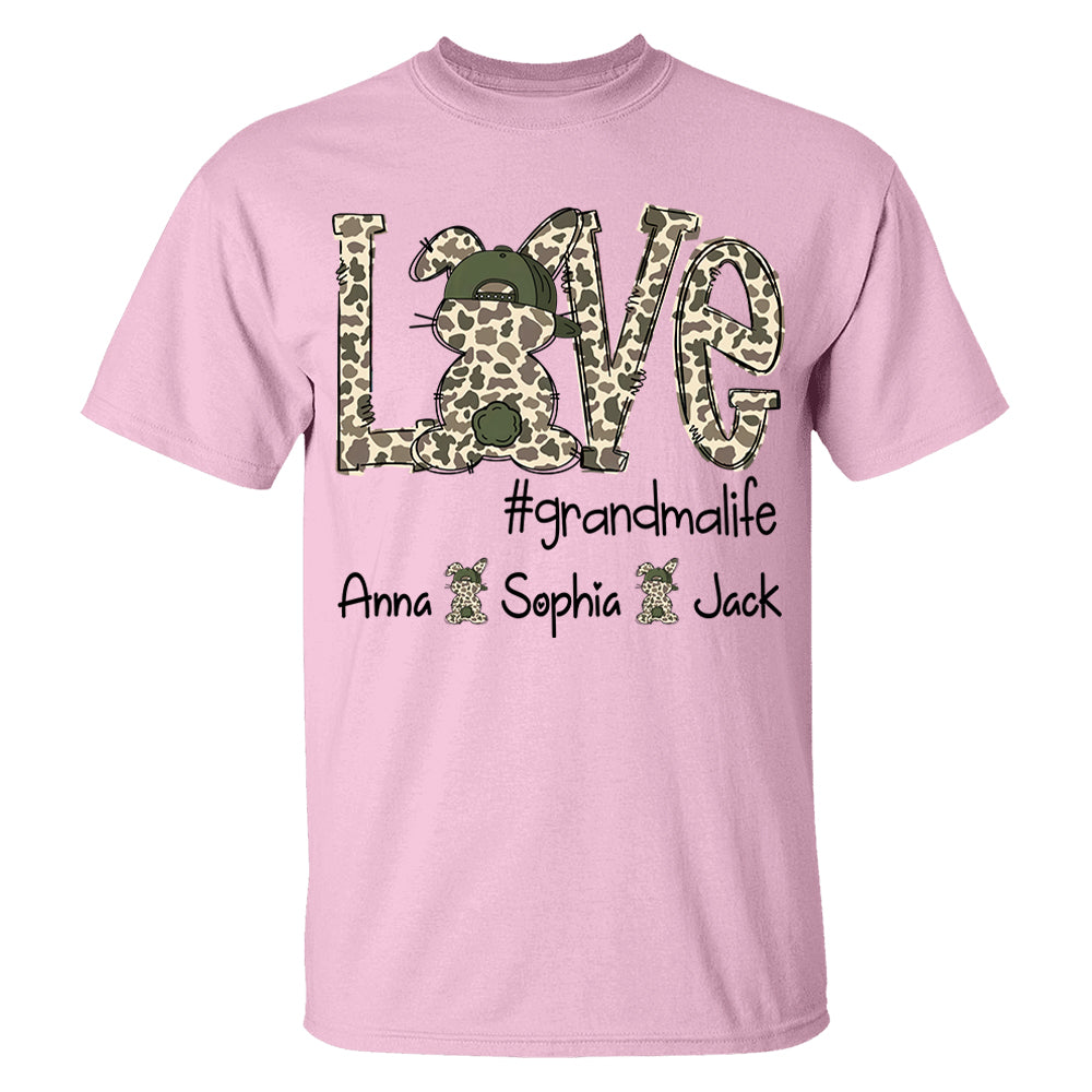 Personalized Love Easter Bunny Grandma, Gift For Easter Day T-Shirt T1807 VH01
