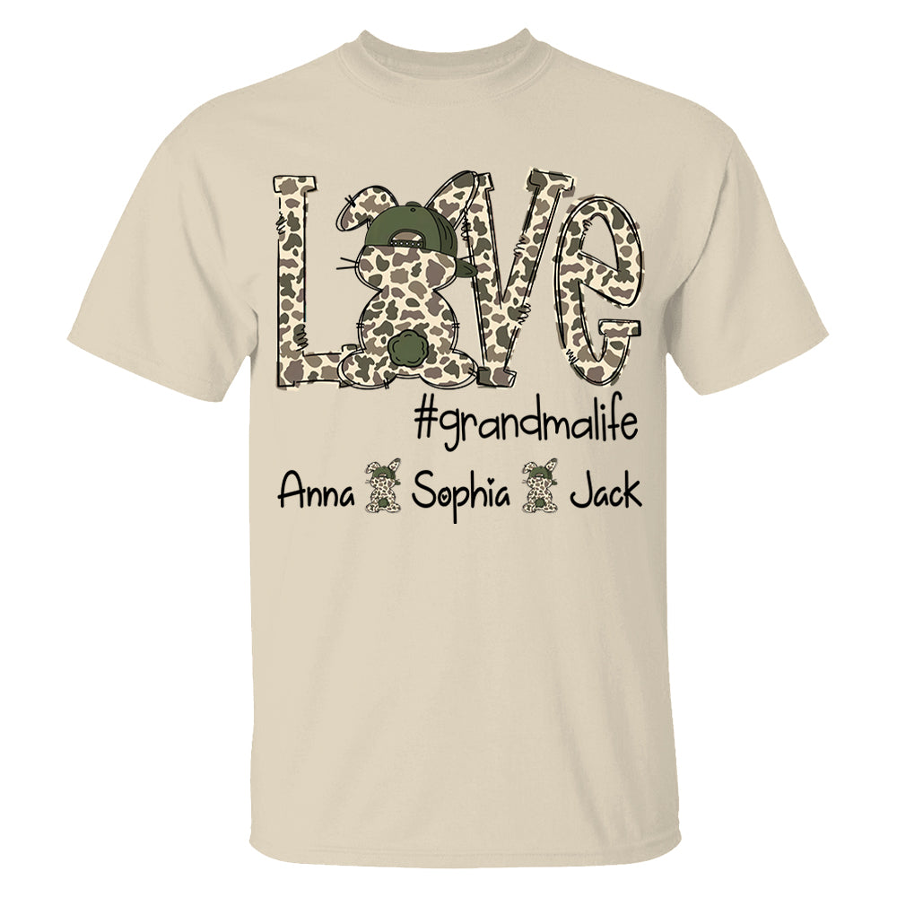 Personalized Love Easter Bunny Grandma, Gift For Easter Day T-Shirt T1807 VH01