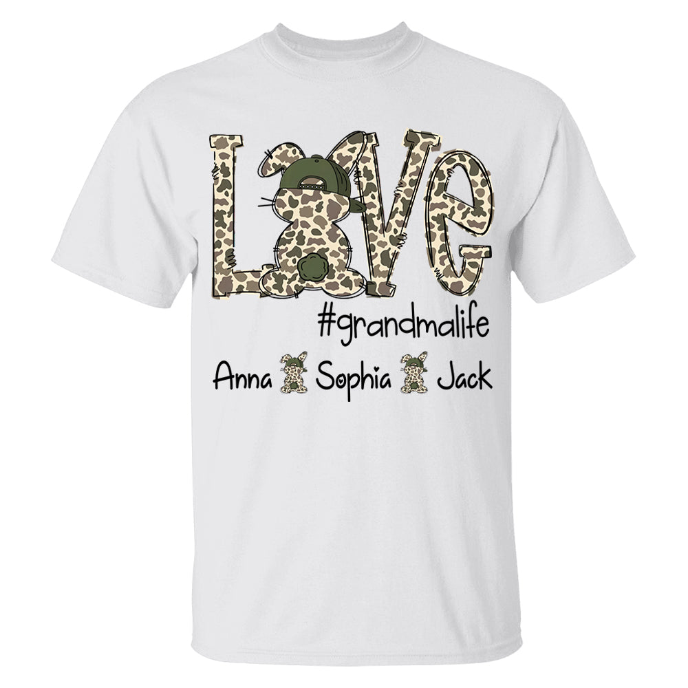 Personalized Love Easter Bunny Grandma, Gift For Easter Day T-Shirt T1807 VH01
