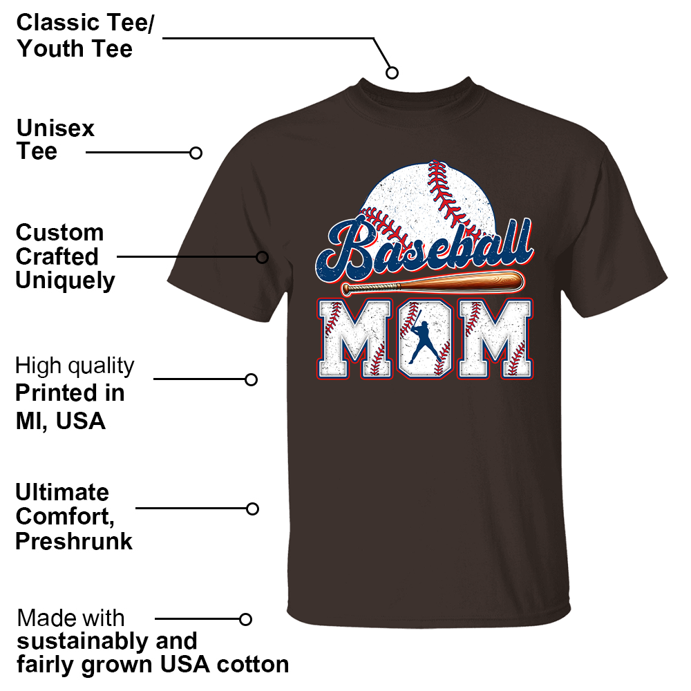 Personalized Baseball Shirt, Baseball Mom, Gift For Baseball Lover Tu24