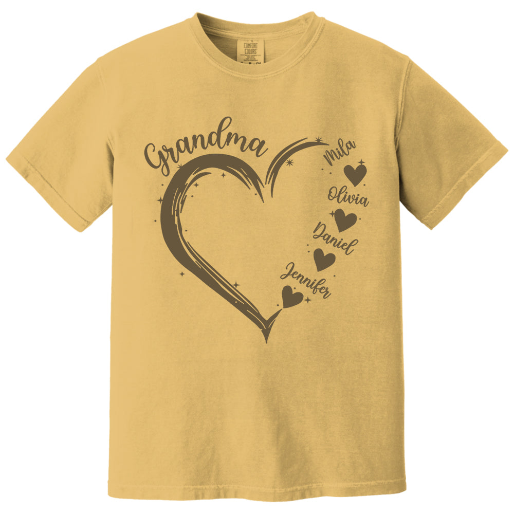 Grandma and Grandkids Hearts, Best Gift Birthday, New Mom Gift Shirt Nh00