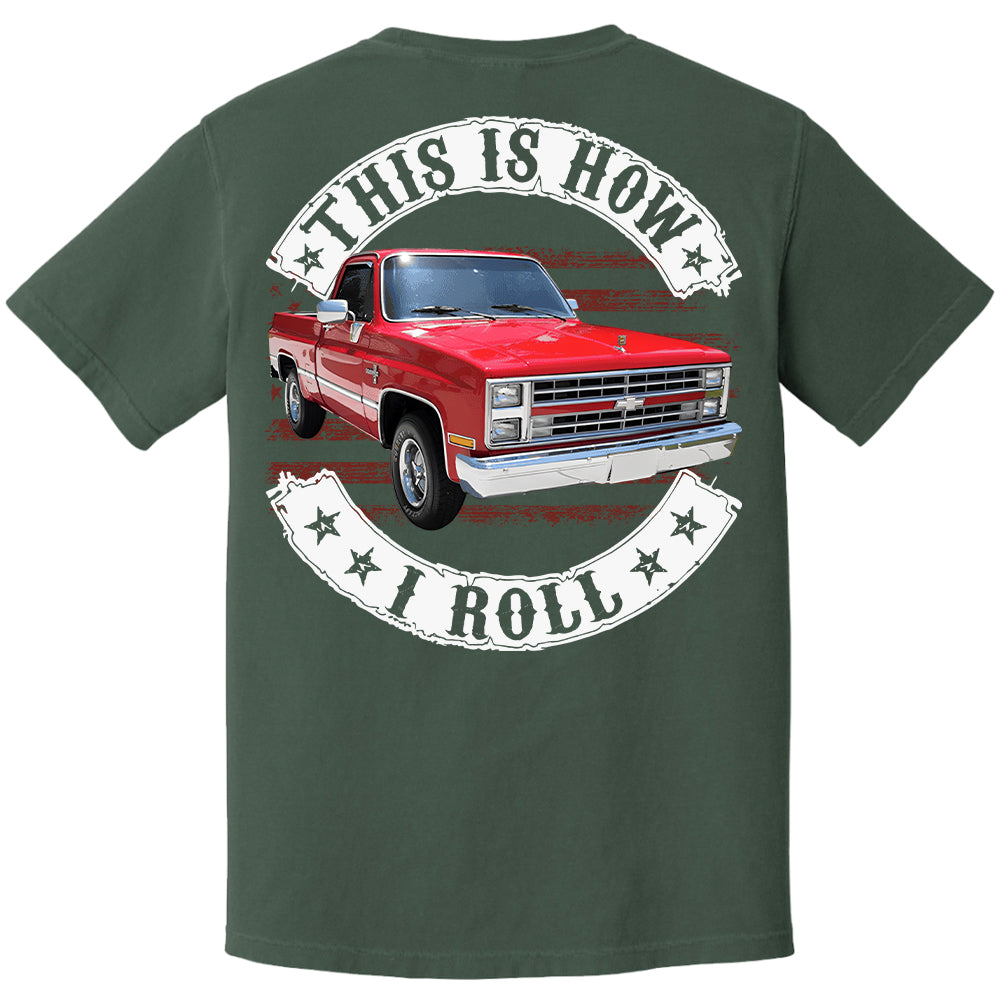 This Is How I Roll - Custom Photo Classic Pickup Truck Shirt - Personalized Upload Vehicle Photo Hv01