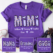 Mimi Purple Daisy - Personalized Shirt For Grandma Pt99