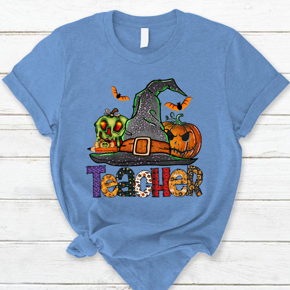 Personalized Shirt Teacher Witch Hat Halloween Shirt For Teacher H2511 H199
