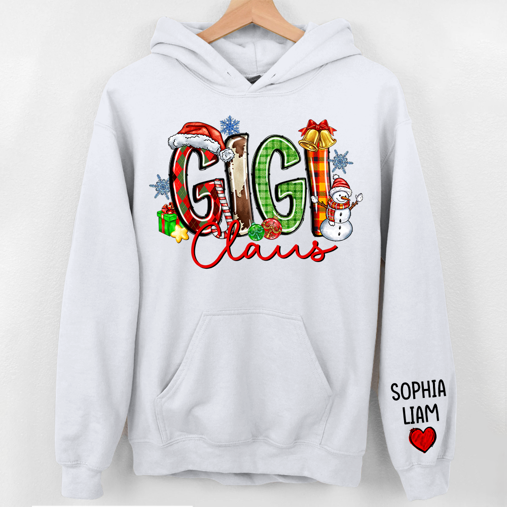 Personalized Nana Claus Sweatshirt Christmas Gift For Grandmas Pa00