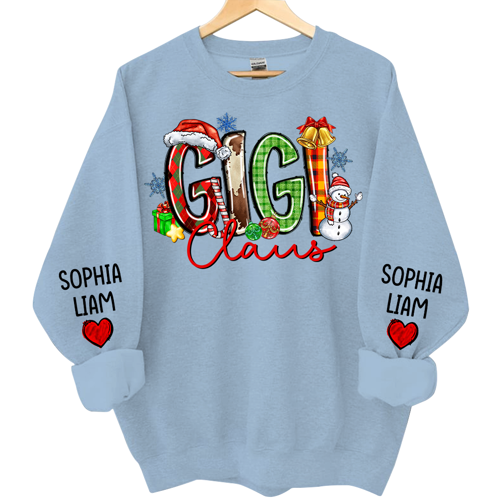 Personalized Nana Claus Sweatshirt Christmas Gift For Grandmas Pa00