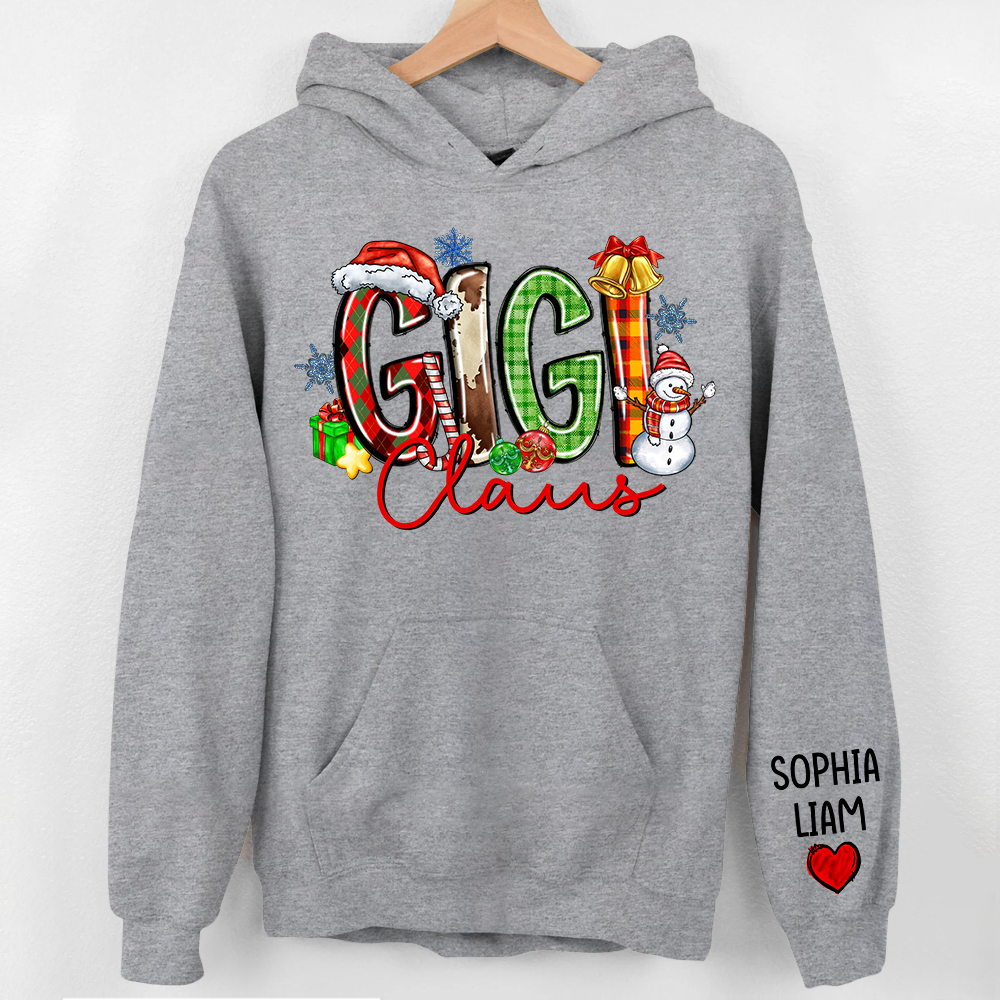 Personalized Nana Claus Sweatshirt Christmas Gift For Grandmas Pa00