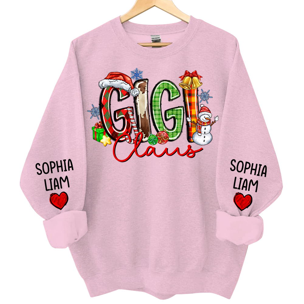 Personalized Nana Claus Sweatshirt Christmas Gift For Grandmas Pa00