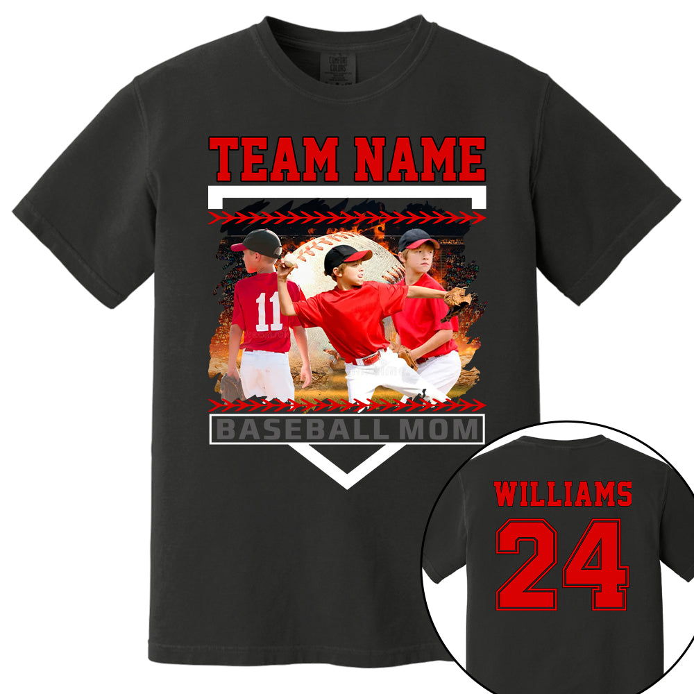 Custom Photo Baseball Mom Shirts Gift For Baseball Lovers - Personalized Gift For Baseball Mom Tu24