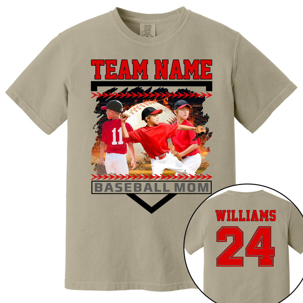 Custom Photo Baseball Mom Shirts Gift For Baseball Lovers - Personalized Gift For Baseball Mom Tu24