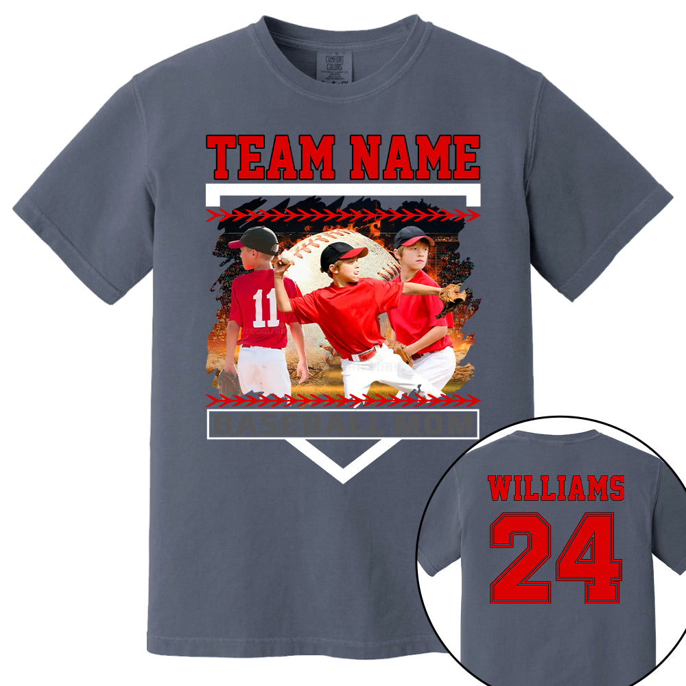 Custom Photo Baseball Mom Shirts Gift For Baseball Lovers - Personalized Gift For Baseball Mom Tu24
