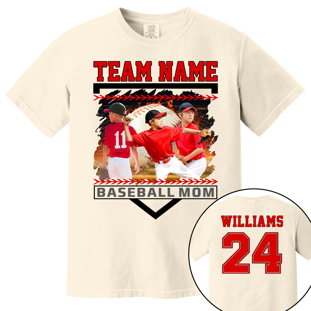 Custom Photo Baseball Mom Shirts Gift For Baseball Lovers - Personalized Gift For Baseball Mom Tu24