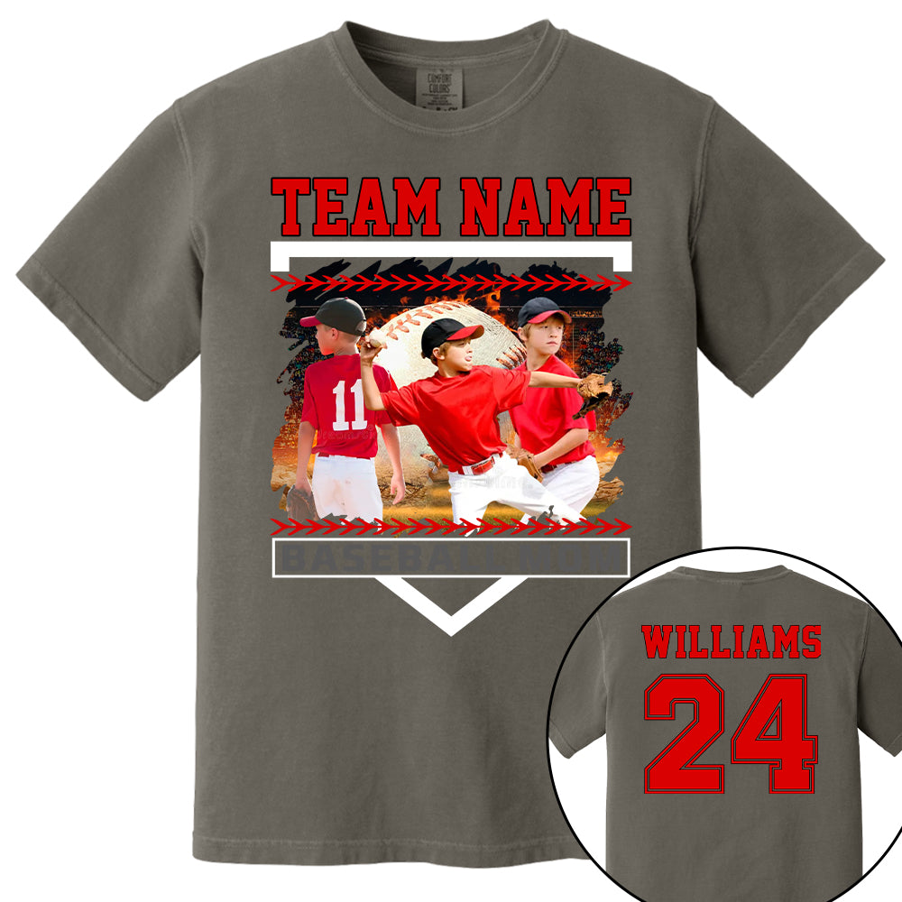 Custom Photo Baseball Mom Shirts Gift For Baseball Lovers - Personalized Gift For Baseball Mom Tu24